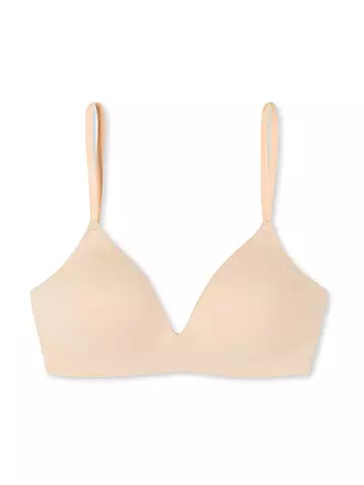 SCHIESSER | BH gepadded ohne Bügel " Invisible Soft " weiss | beige